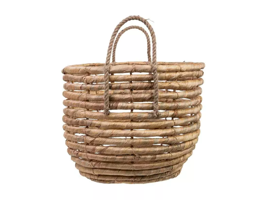 Panier en fibres naturelles marron D37x29/36