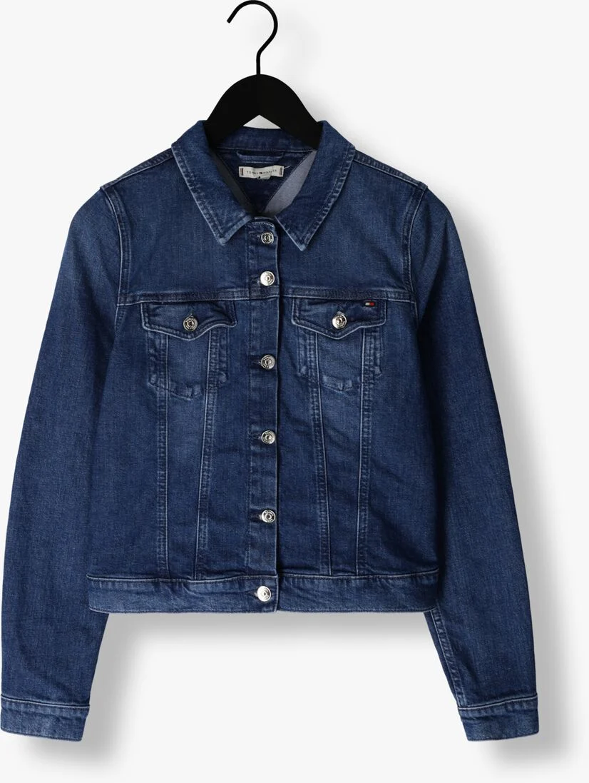 TOMMY HILFIGER blauwe tommy hilfiger spijkerjas dnm slim jacket suki
