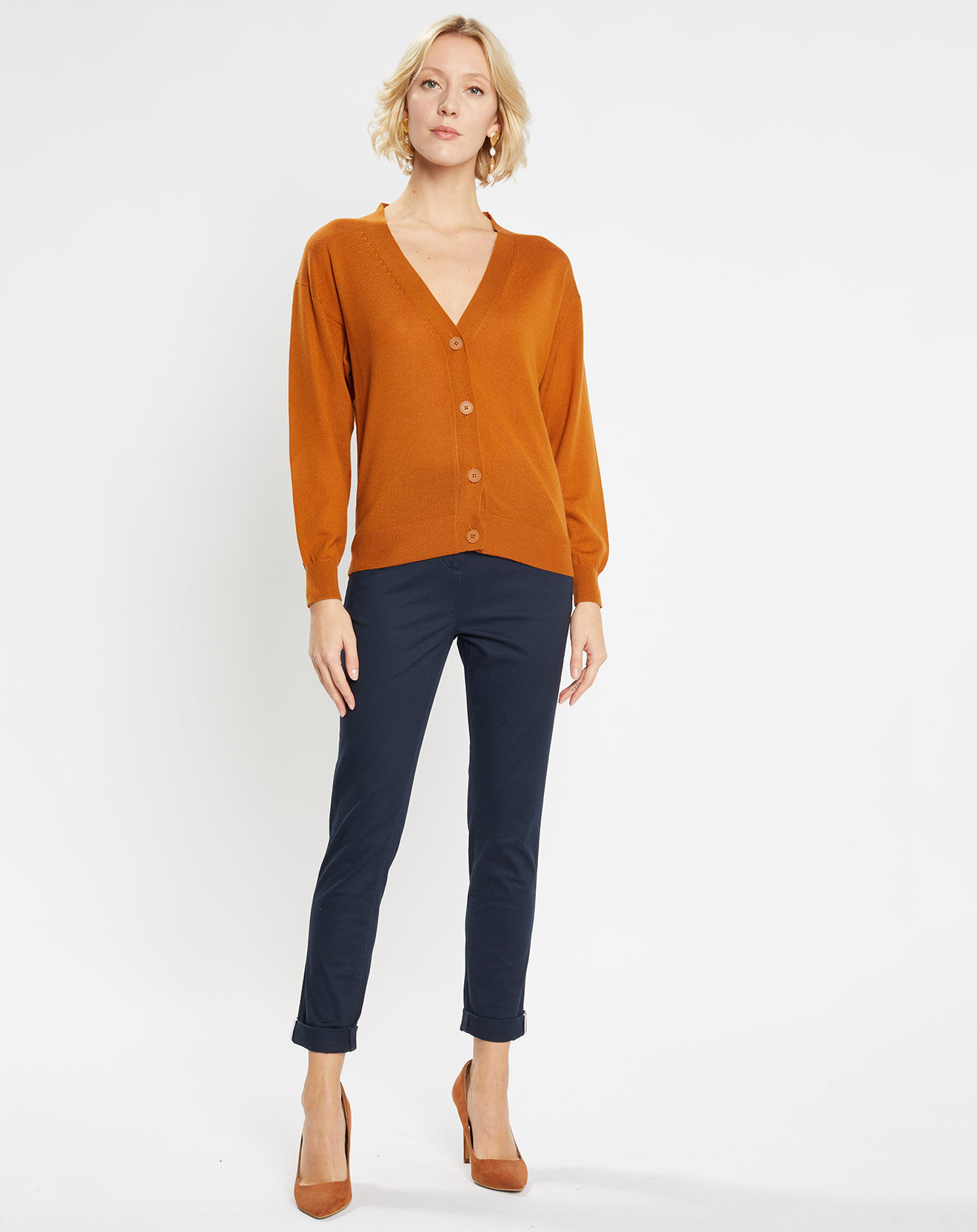 Jodhpur Pantalon chino Bill bleu marine