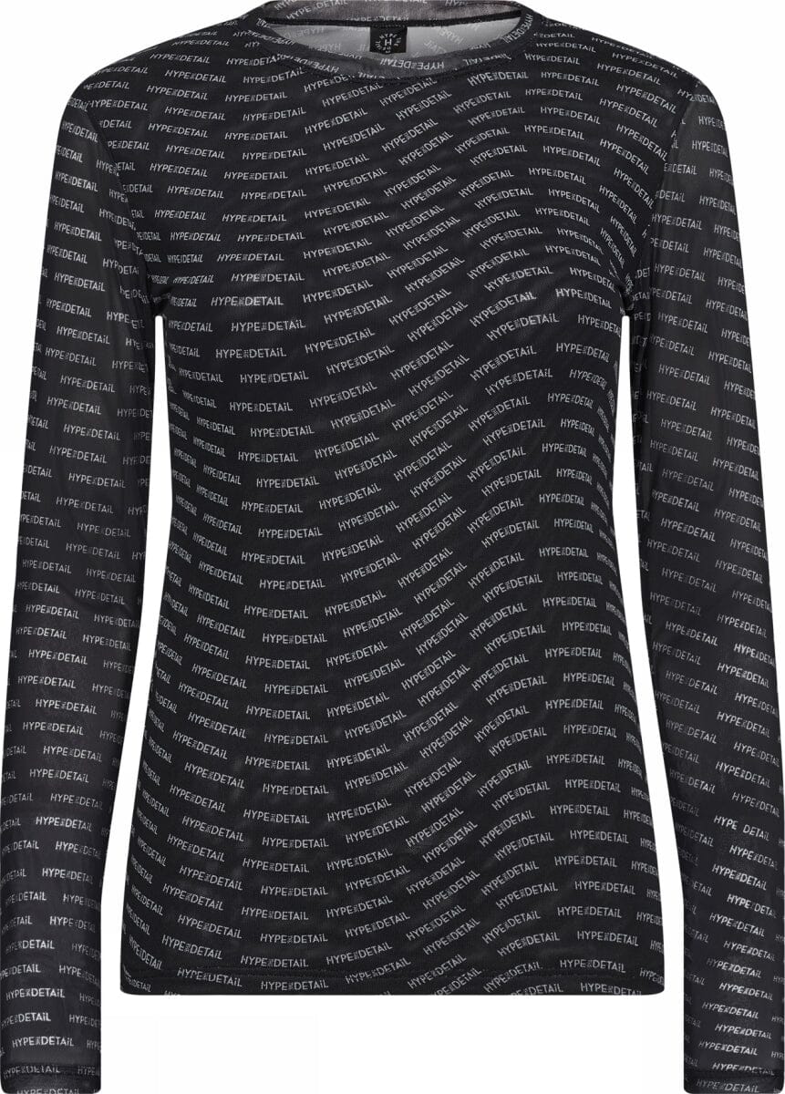 Hype The Detail Blouse W/Print 10 sort