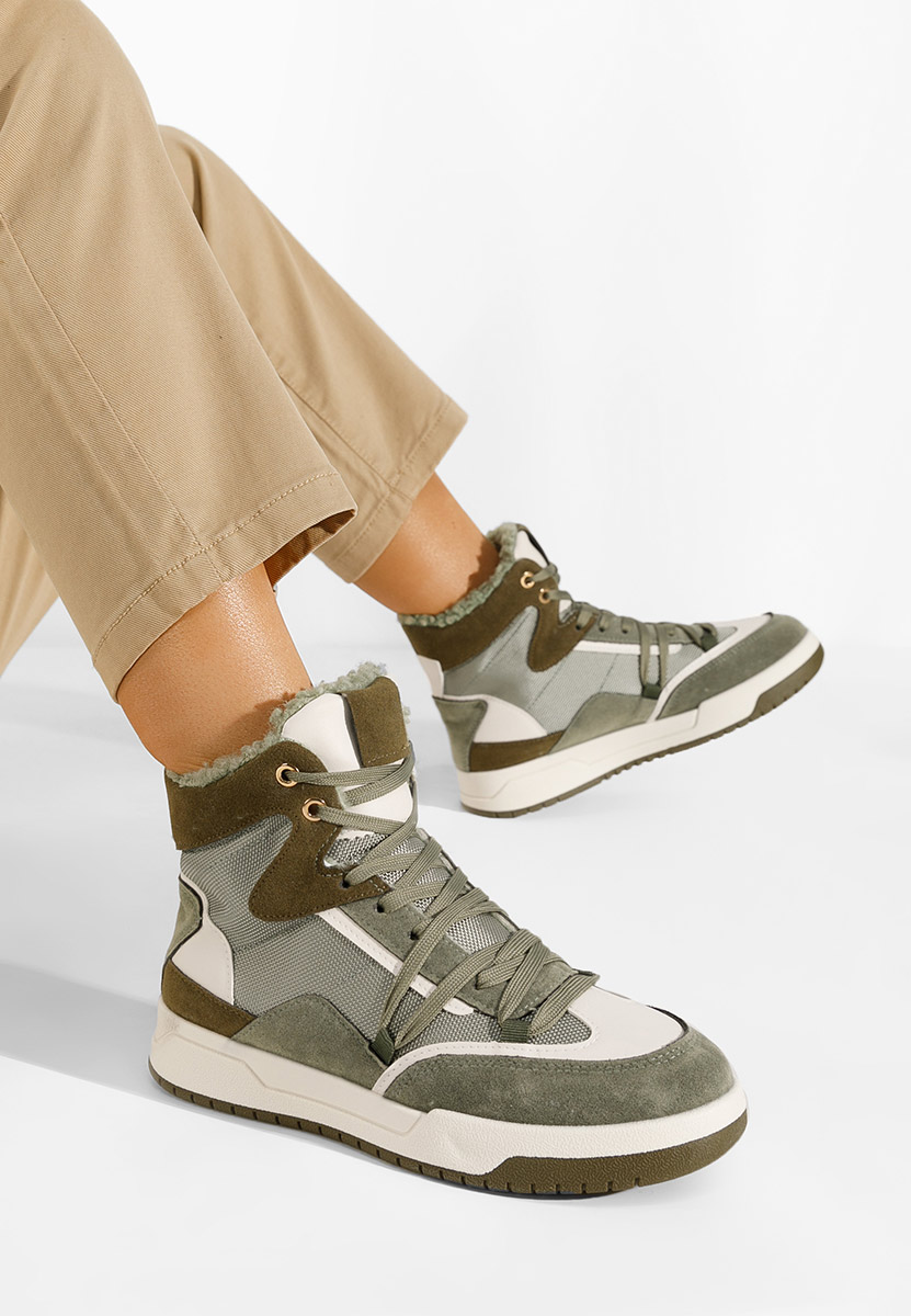Baskets d'hiver pour femmes vert Kaleria
