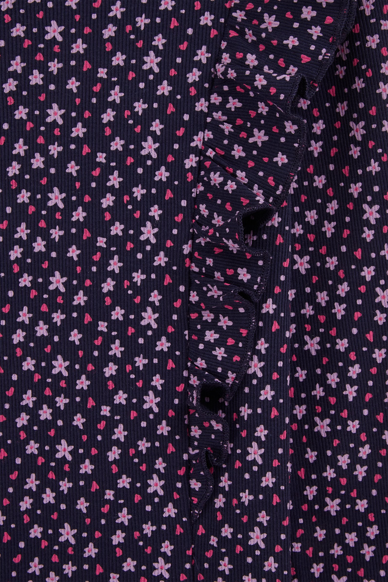 Meisjes jurk met dessin WE Fashion Donkerblauw