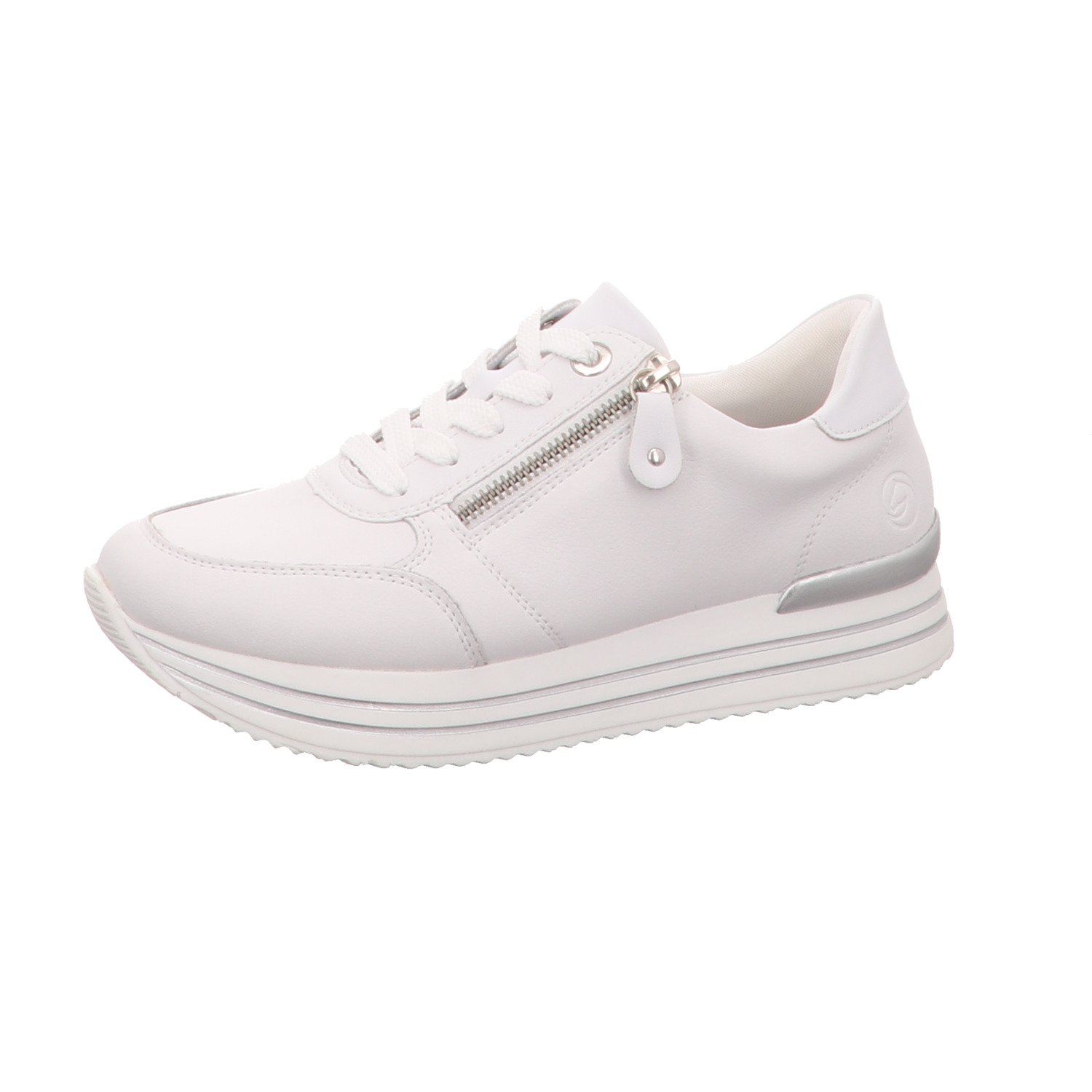 Remonte Schnürhalbschuh weiss/weiss kombi