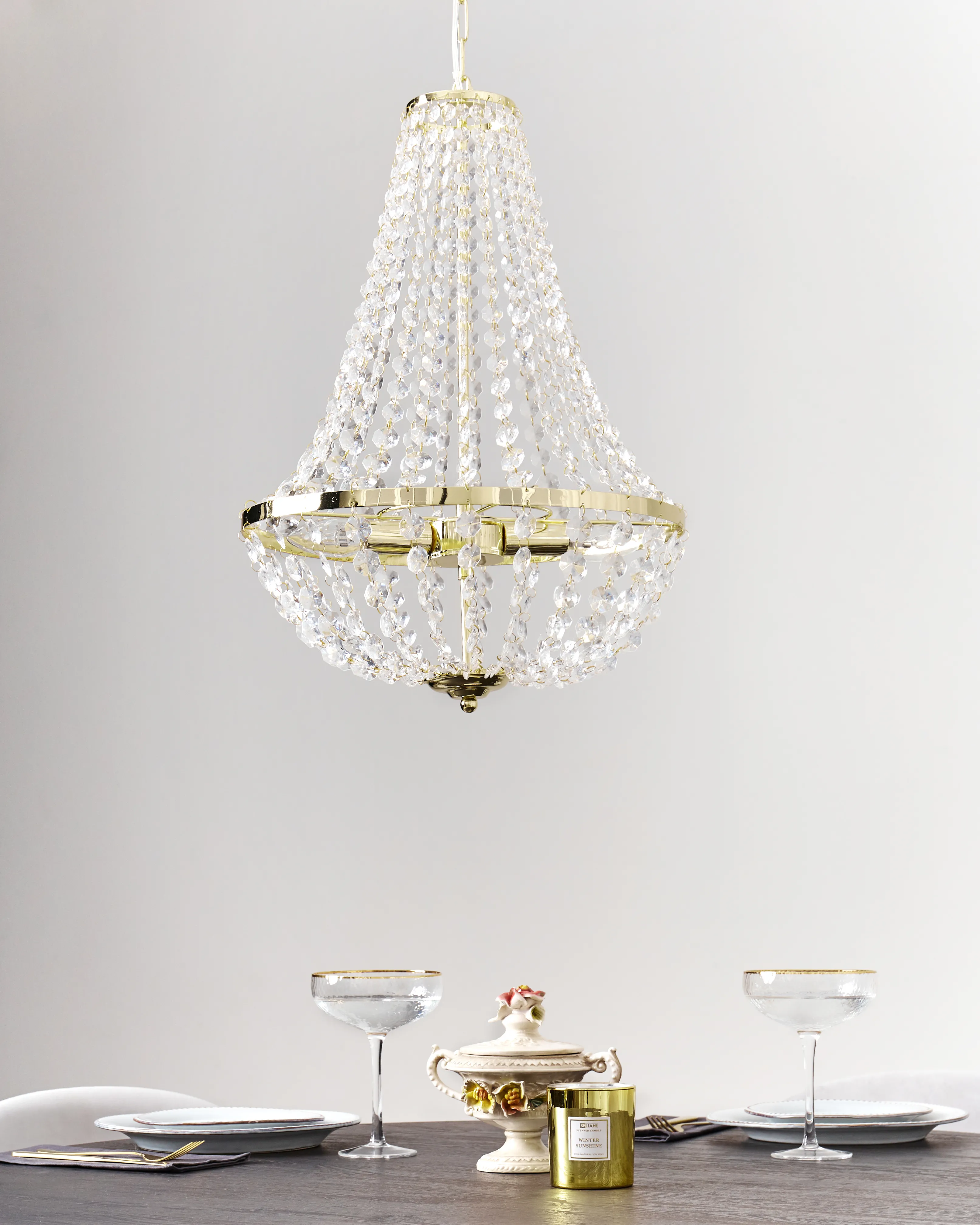 Kroonluchter DIAMANTE Metaal Goud