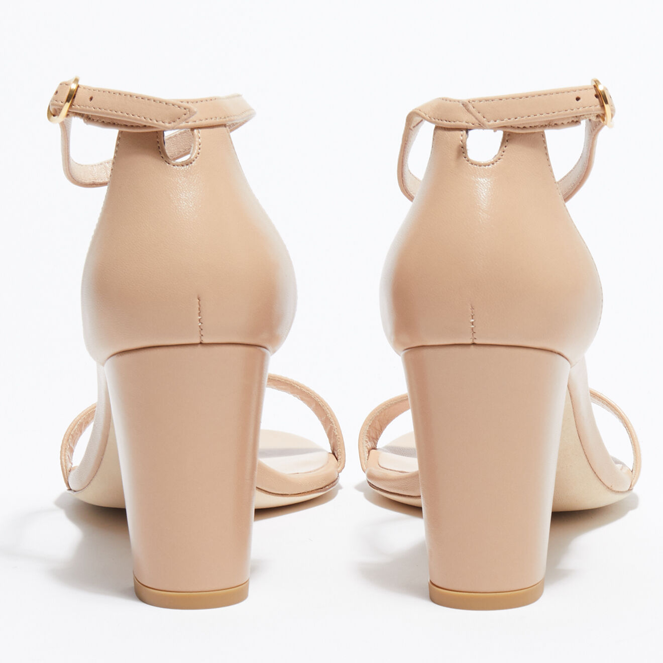 Stuart Weitzman Sandales en Cuir Nearlynude beiges - Talon 8,5 cm
