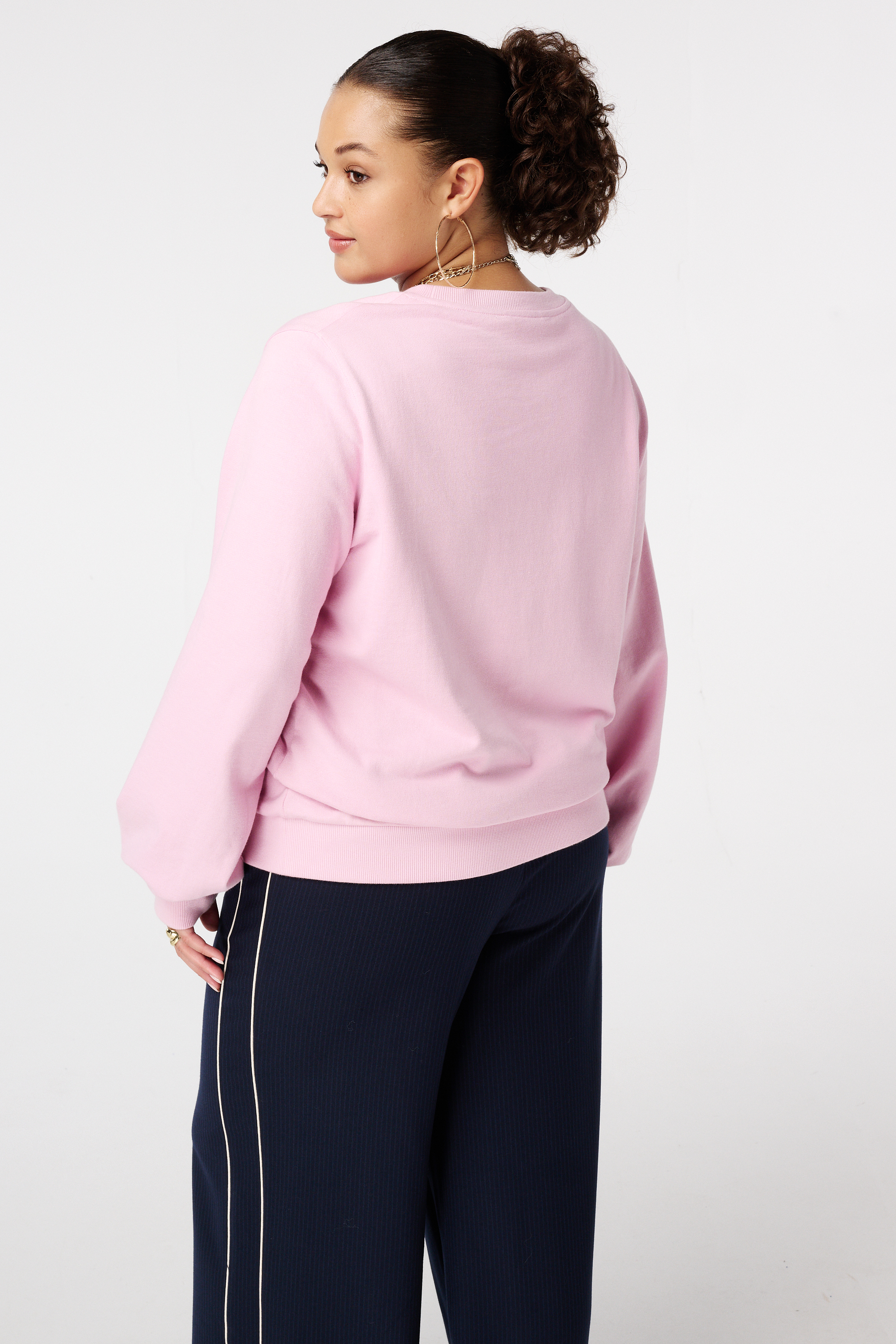 Sweater met tekst Licht pink