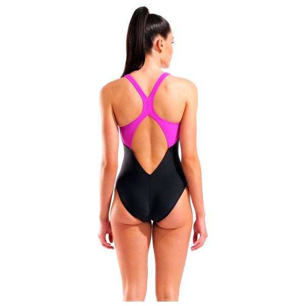 Arena - Women's Grid Swimsuit V Back Graphic - Maillot de bain