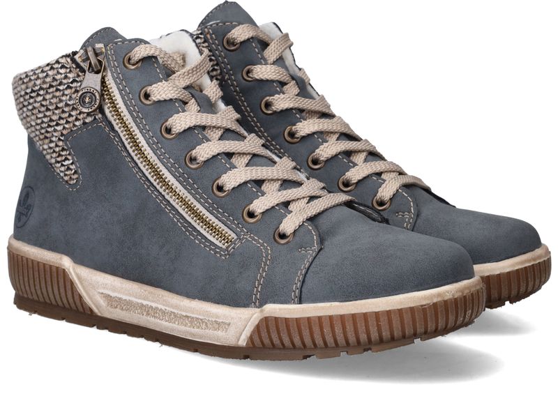 Rieker Veterboots Blauw Dames