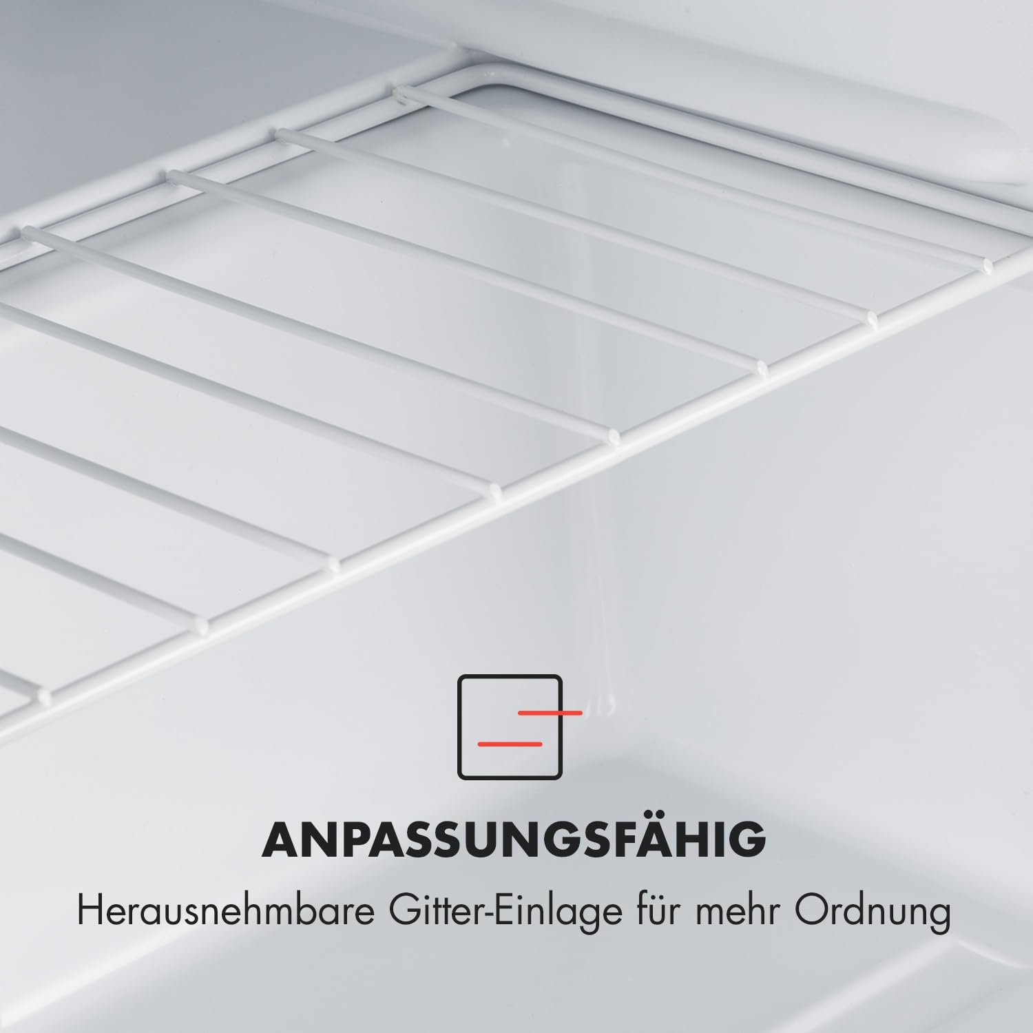 Klarstein Garfield Eco - Mini Gefrierfach Mit 34 L Nutzinhalt, 4-Sterne, 2 Ebenen, 41 dB, Ca. 44 x 52 x 47 cm (BxHxT), Schwarz