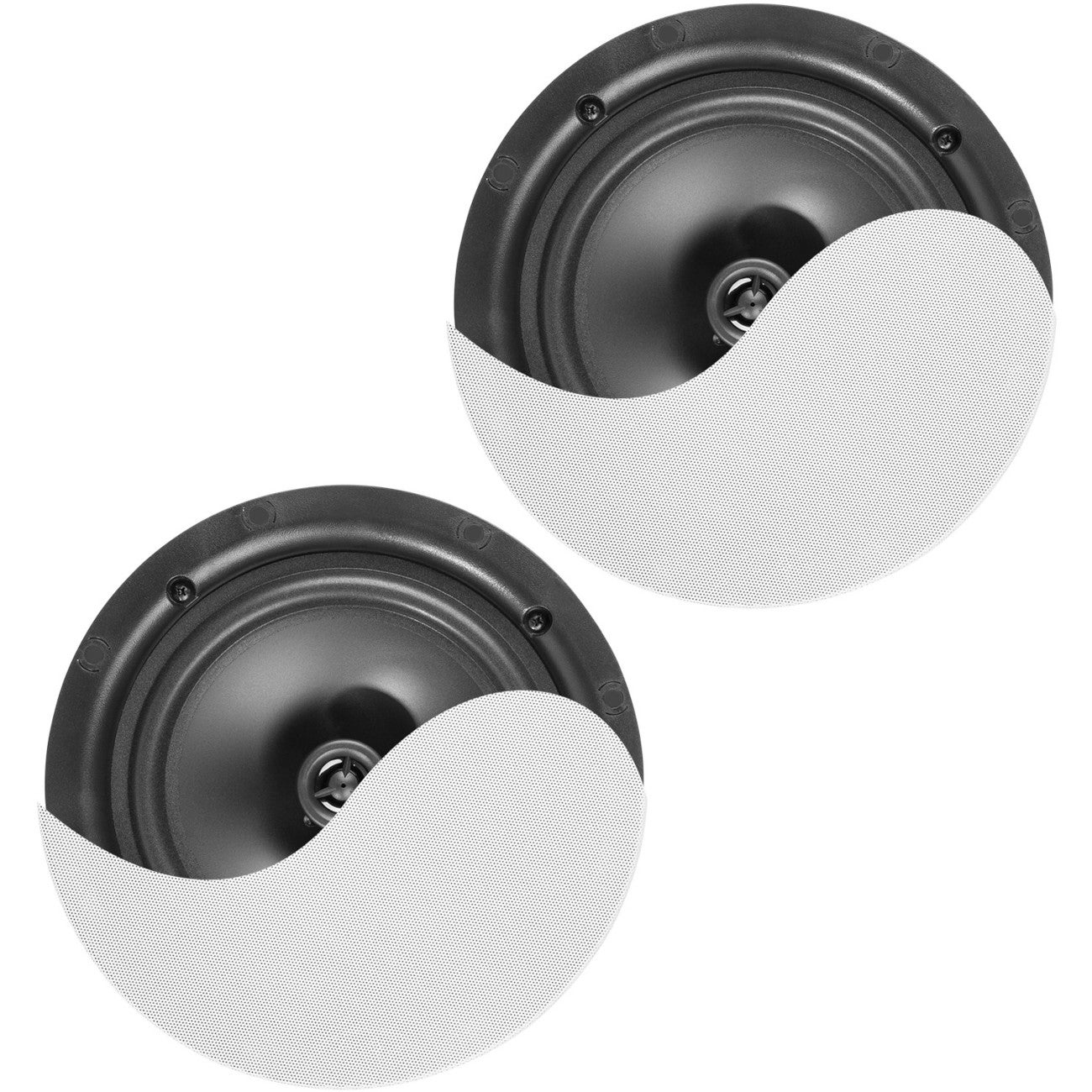Power Dynamics NCBT8 actieve plafondluidsprekerset met Bluetooth, 8 inch