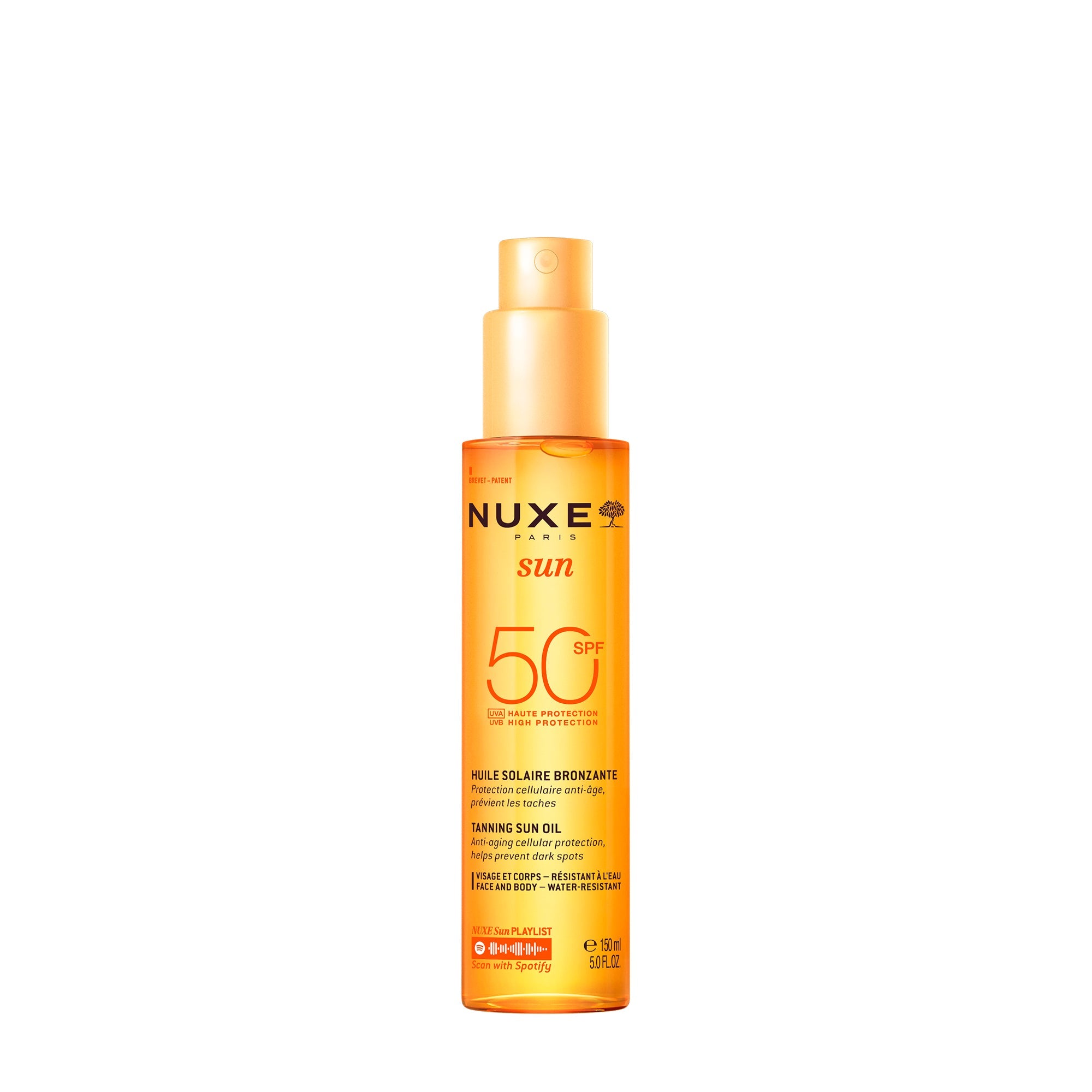 Selbstbräuner-Sonnenöl Gesicht und Körper hoher Schutz LSF 50 150 ml
