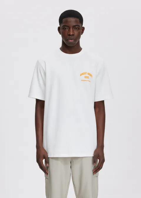 T-shirt met print student off-white (WIT.O)
