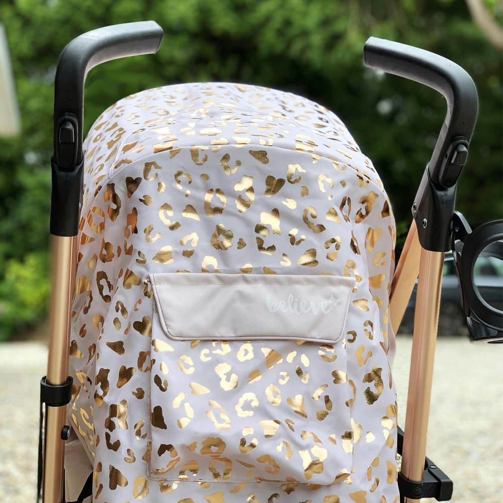 Mein Baby Katie Piper Believe MB51 Kinderwagen in Roségold und Blush Leopard