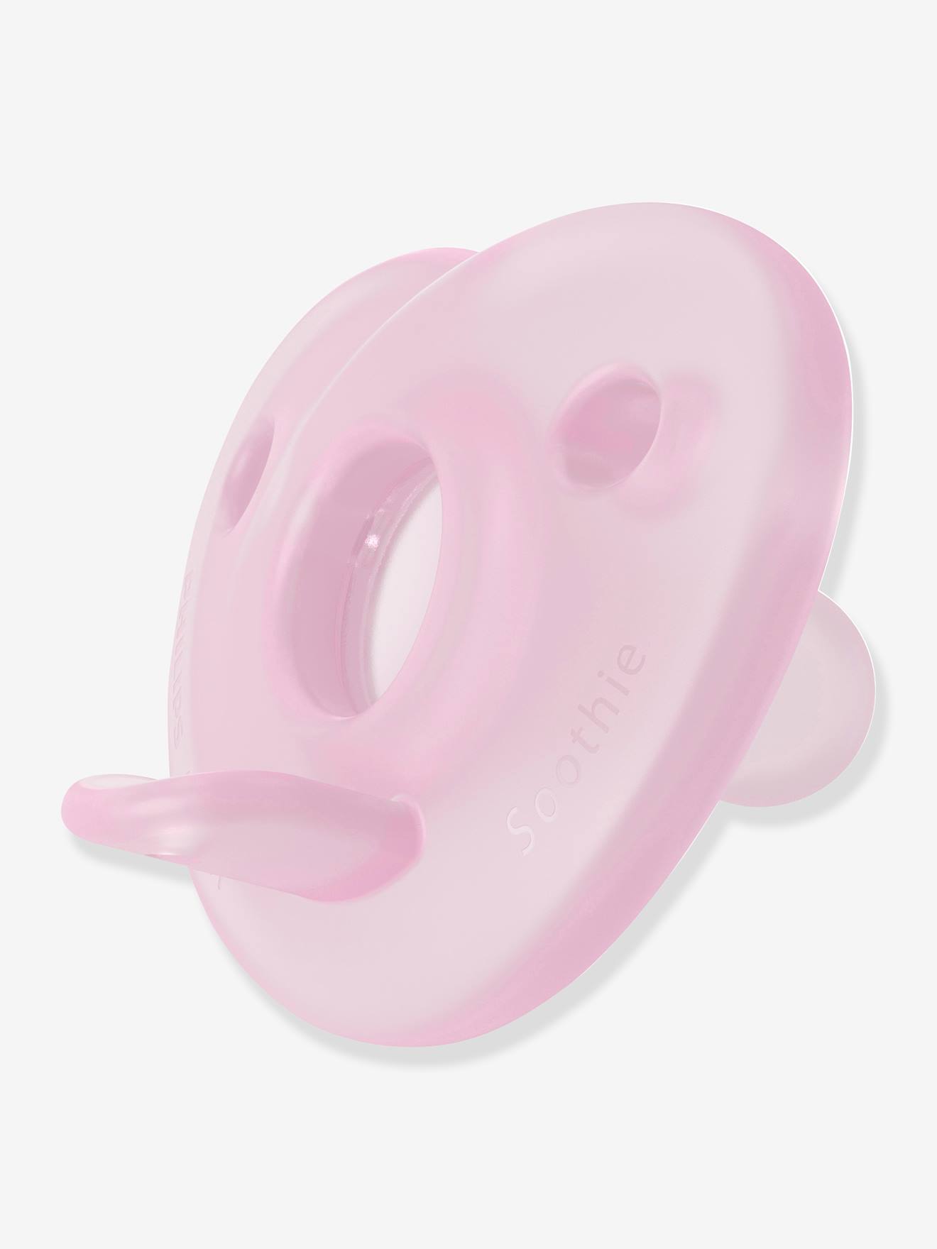 Pacote com 2 chupetas Philips AVENT Soothie Heart para recém-nascidos, rosa claro liso.