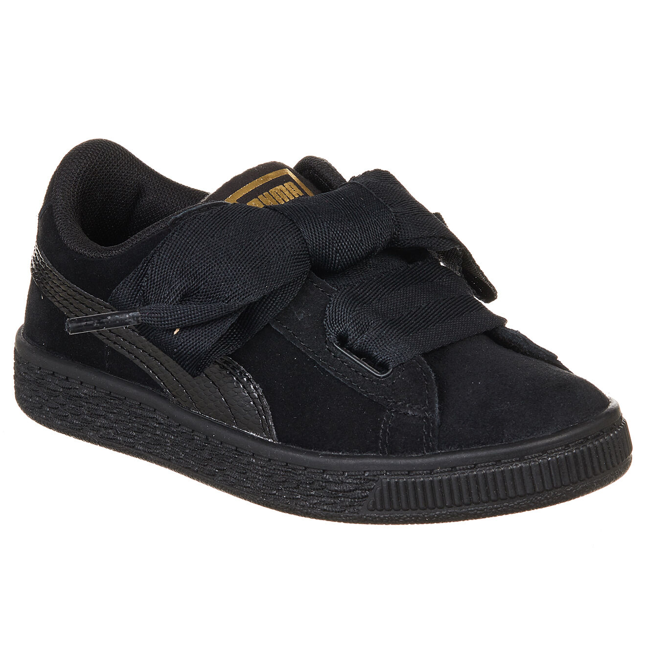 Puma Baskets en Velours de Cuir Ps Suede Heart noires