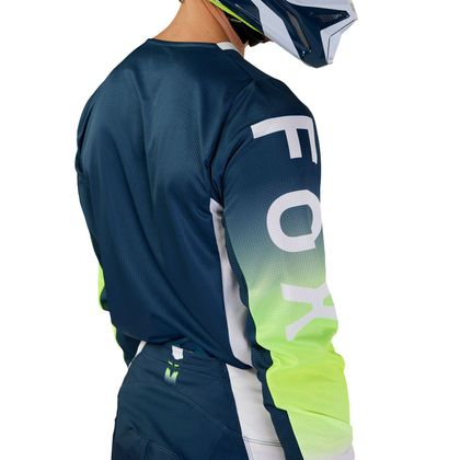 Maillot cross Fox 180 - FLORA 2024 - Bleu