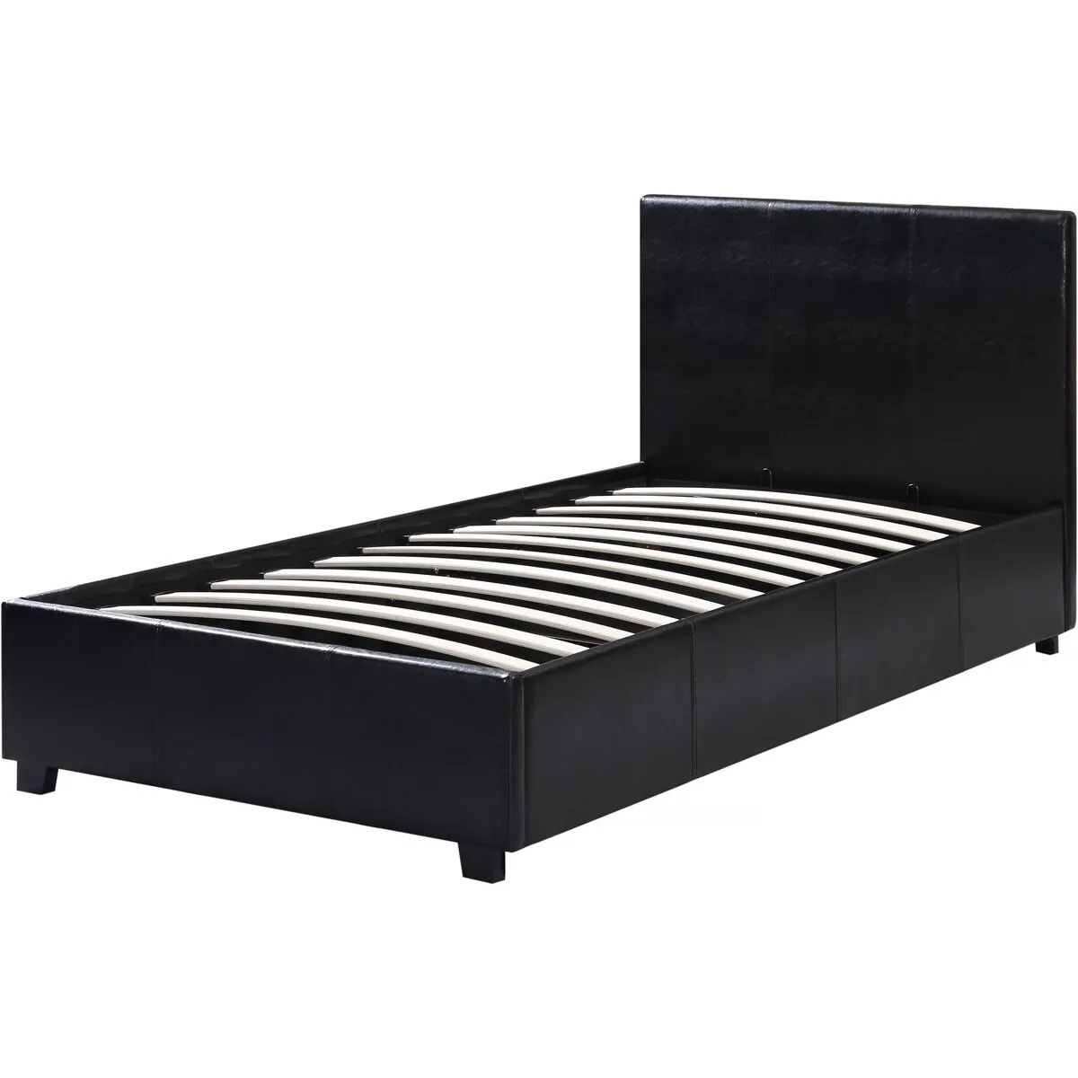 HABITAT ET JARDIN Lit avec coffre Carla 90x190 cm - Noir