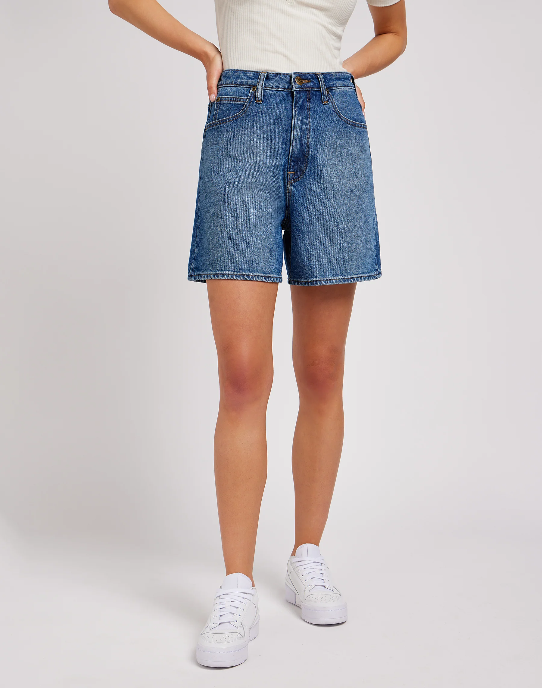 Lee  Stella denimshorts - Facets Of Blue