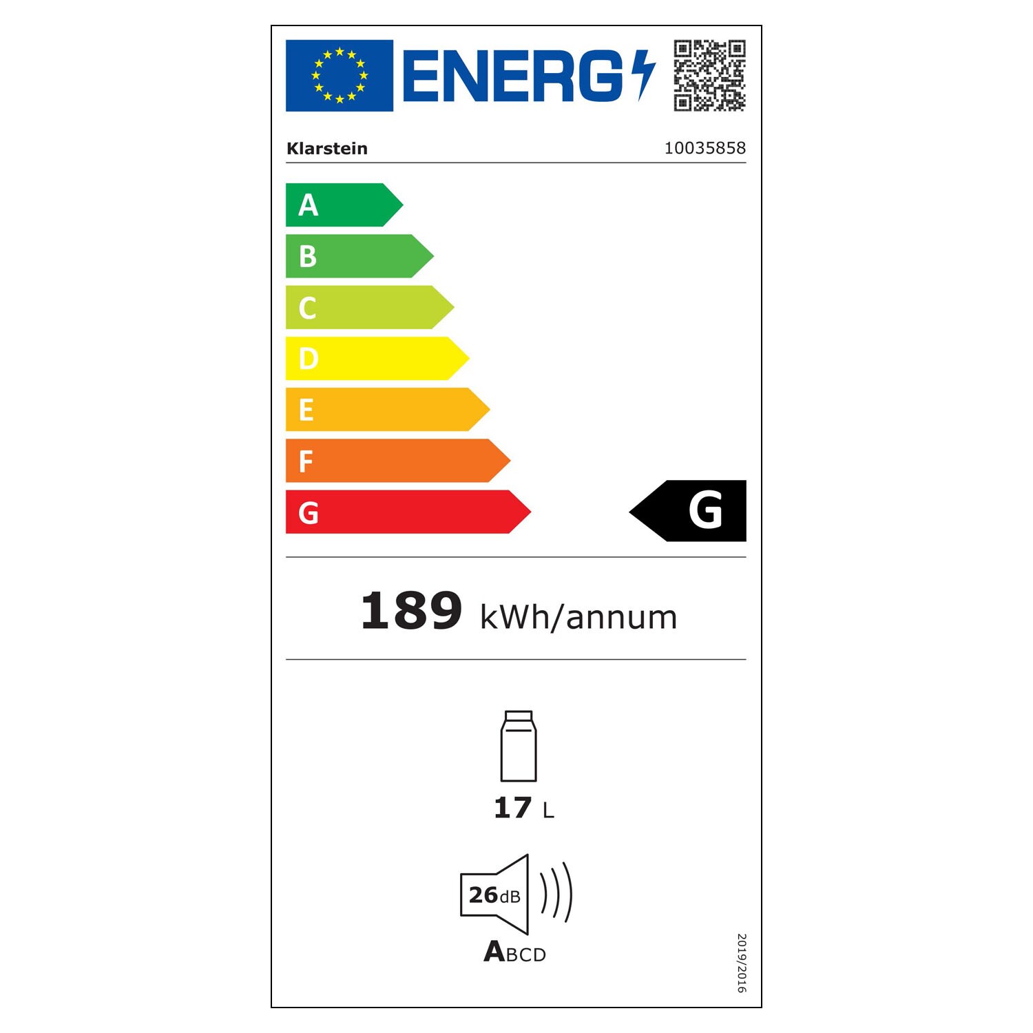 Bellevin 6 Uno Weinkühlschrank 17 Liter 11-18 °C SingleZone LED