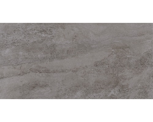 Porseleinen steengoed wand- en vloertegel Arrow antraciet 31 x 62 cm