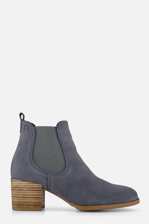 Tamaris Enkellaarsjes blauw Leer