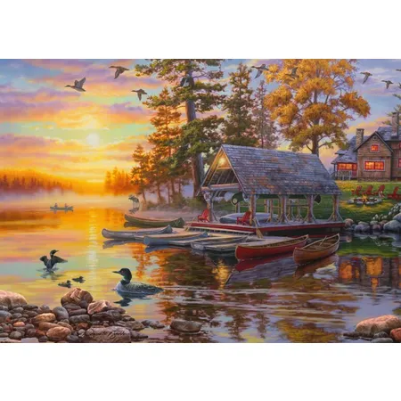 Schmidt Spiele Puzzle - Bootshaus mit Kanus, 1000 Teile