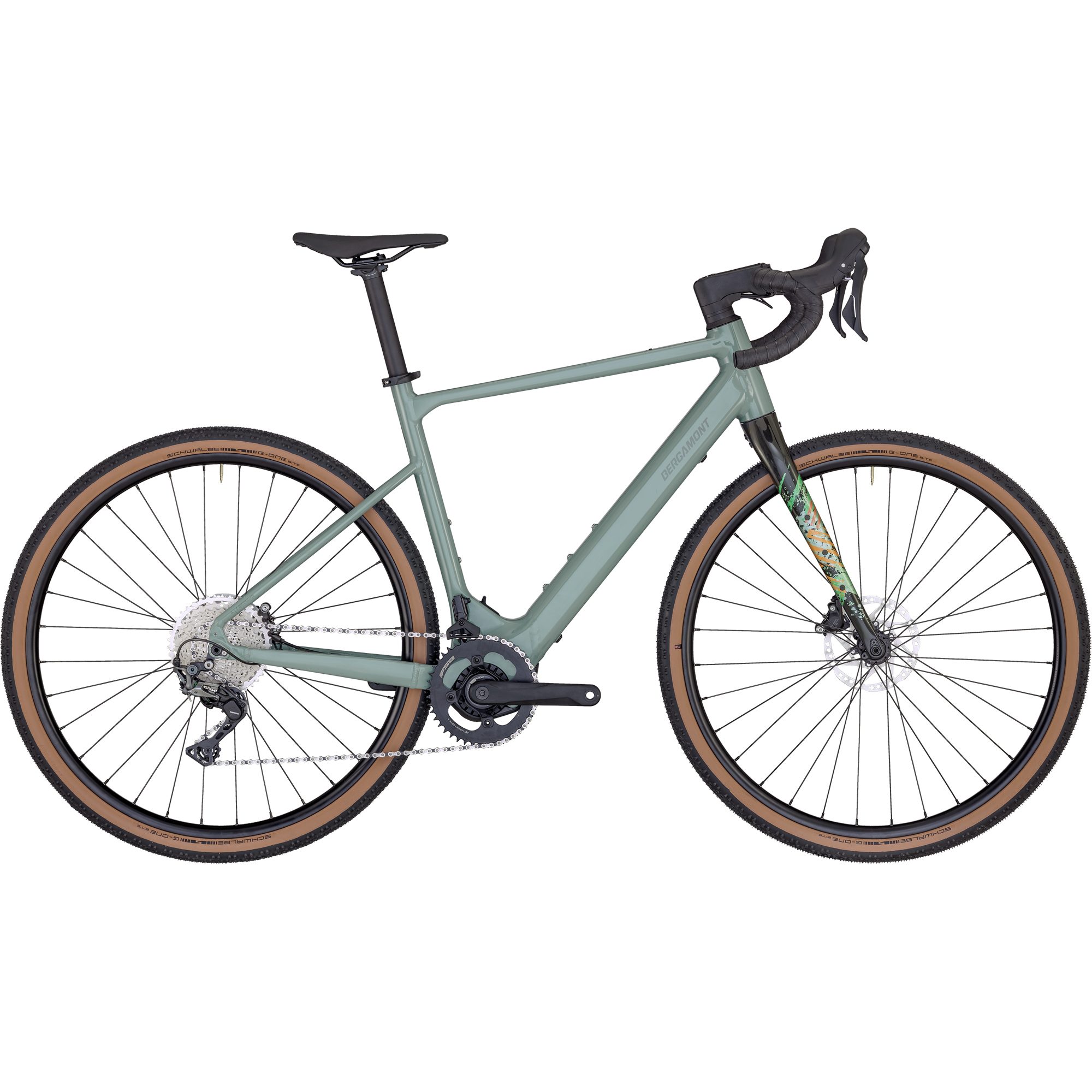 Bergamont E-Grandurance 7 E-Gravel Bike shiny rainy green