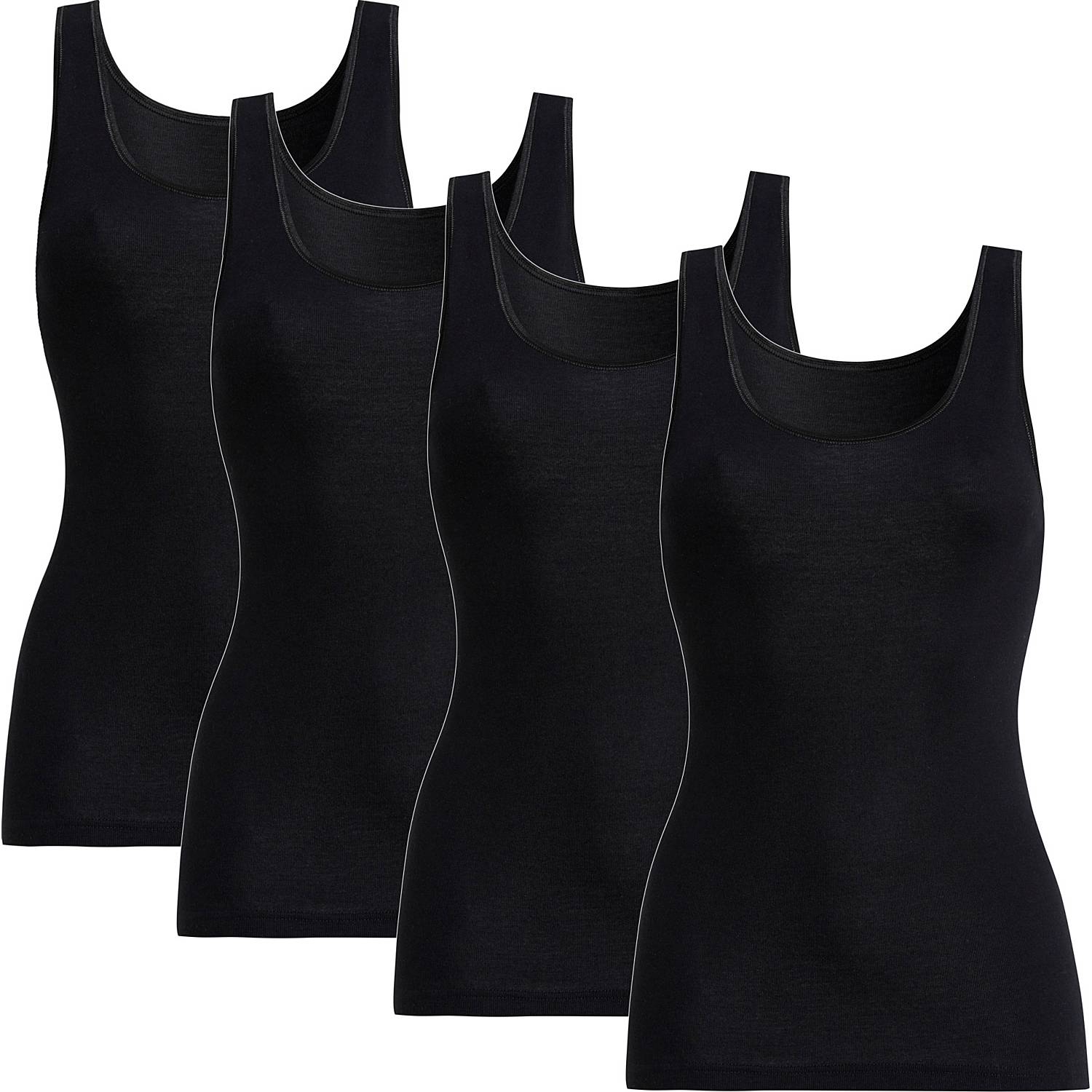 Conta Feinripp Damen-Unterhemd im 4er-Pack