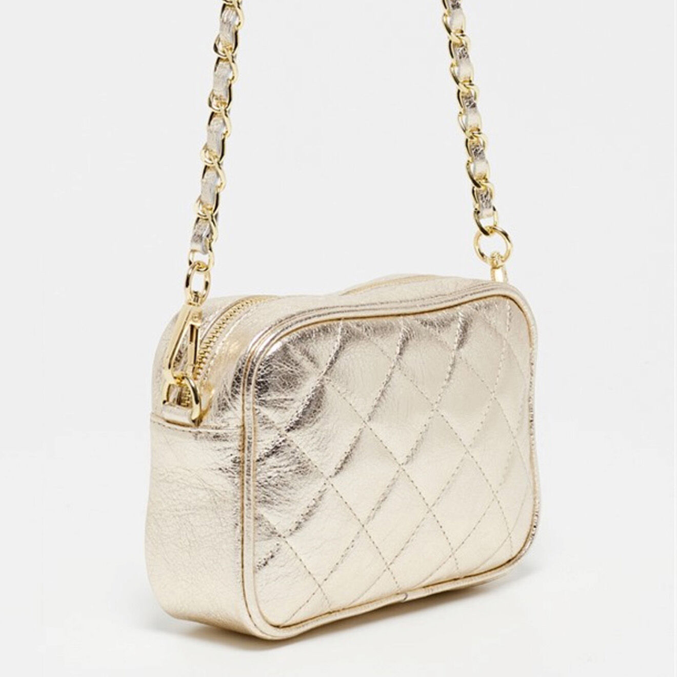 Christian Laurier Sac bandoulière en Cuir Faye dore foncé - 18x13x5.5 cm