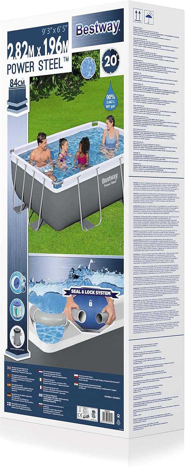 Bestway Power Steel Above Ground Pool Set 2,82 m x 1,96 m x 84 cm