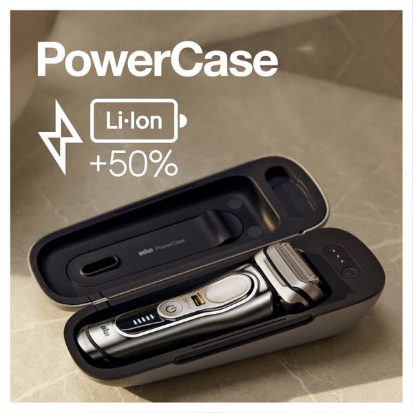 Braun Series 9 Pro 9497cc Elektrorasierer für Herren 4+1 Scherkopf mit ProLift Trimmer 5-in-1 Reinigungsstation 60 Min Laufzeit