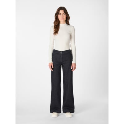 Damenjeans mit Wollanteil, Denimblau