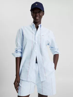 Camisa Oxford Crest Ithaca Stripe Archive