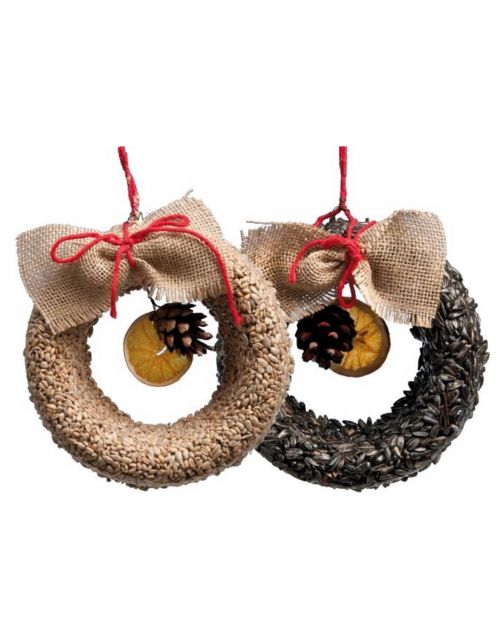 Coco-Bird Krans Black Sunflower - Voer - 18.5x18.5x4.5 cm 300 g