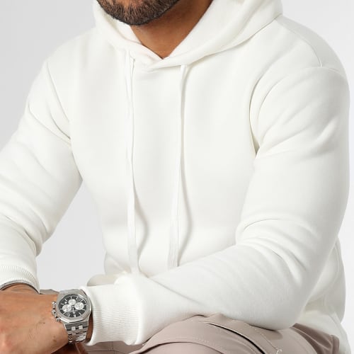 Lot De 2 Sweats Capuche 1070521 Beige Clair Noir