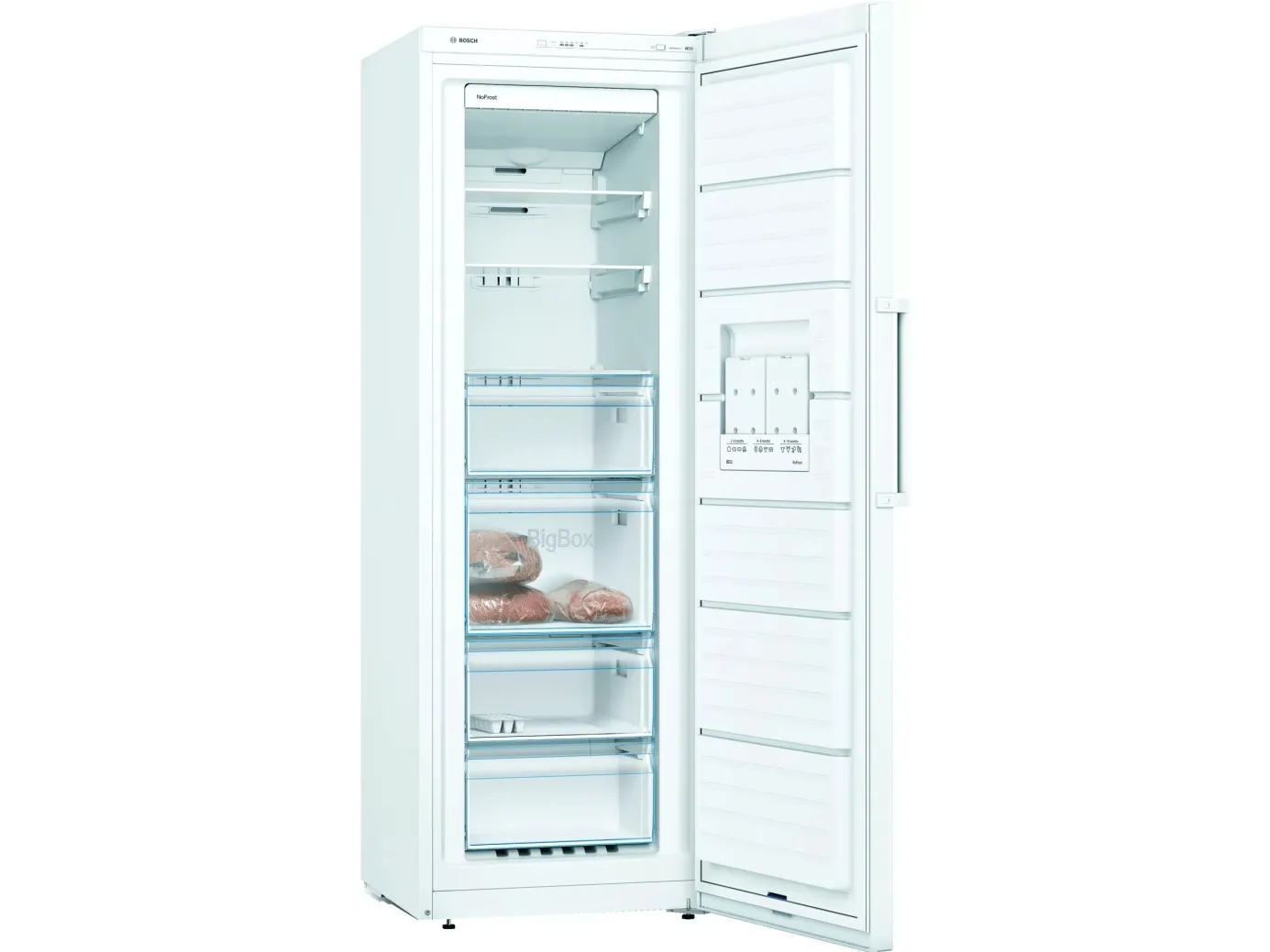 Bosch Serie | 4 GSN33VWEP - Fryser - stående - bredde: 60 cm - dybde: 65 cm - højde: 176 cm - 225 liter - Klasse E - hvid