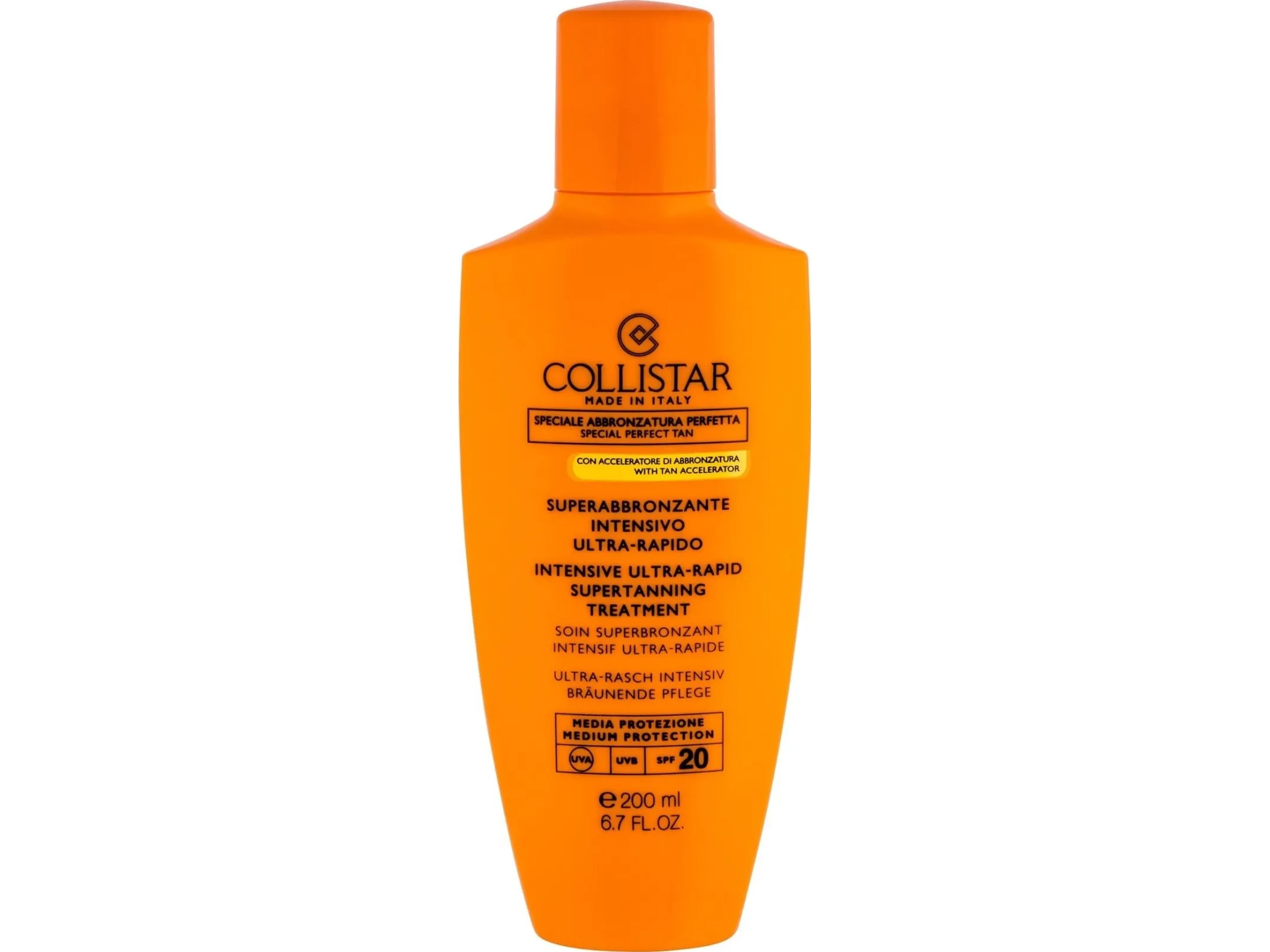 COLLISTAR INTENSIVE ULTRA RAPID SUPER TANNING TREATMENT SPF 20 - 200ML