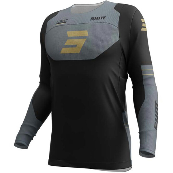 Shot - Maillot Contact Shield Noir / Gris / Or
