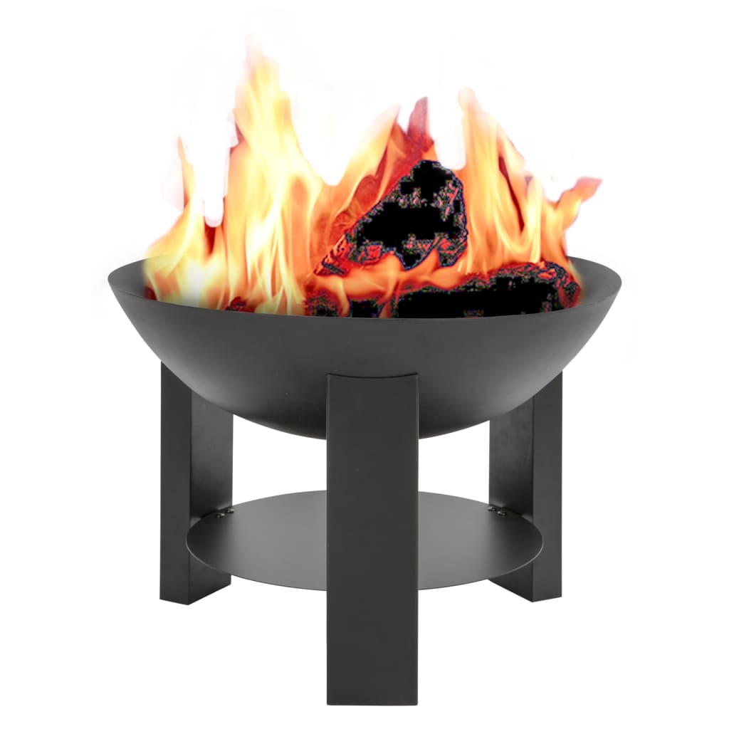 Bol à feu avec plaque à cendres noir