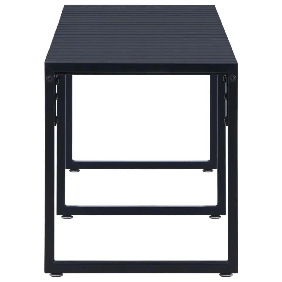 vidaXL - Tuinbank - Zwart - PS-plaat - 180 cm