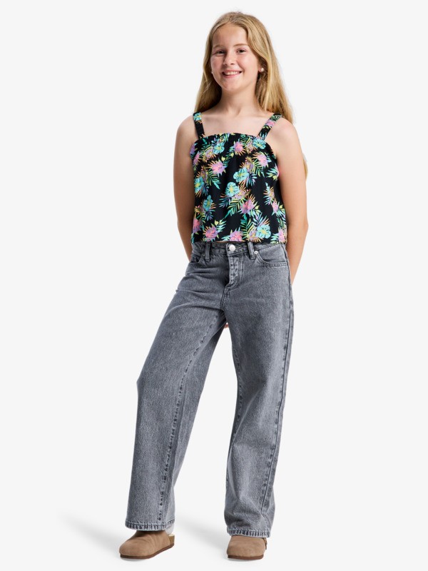 Dawn Patrol Mid Lava Jeans à coupe ample Noir Fille 4-16
