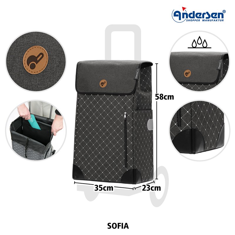 Andersen<br>Indkøbsvogn Alu Star Sofia