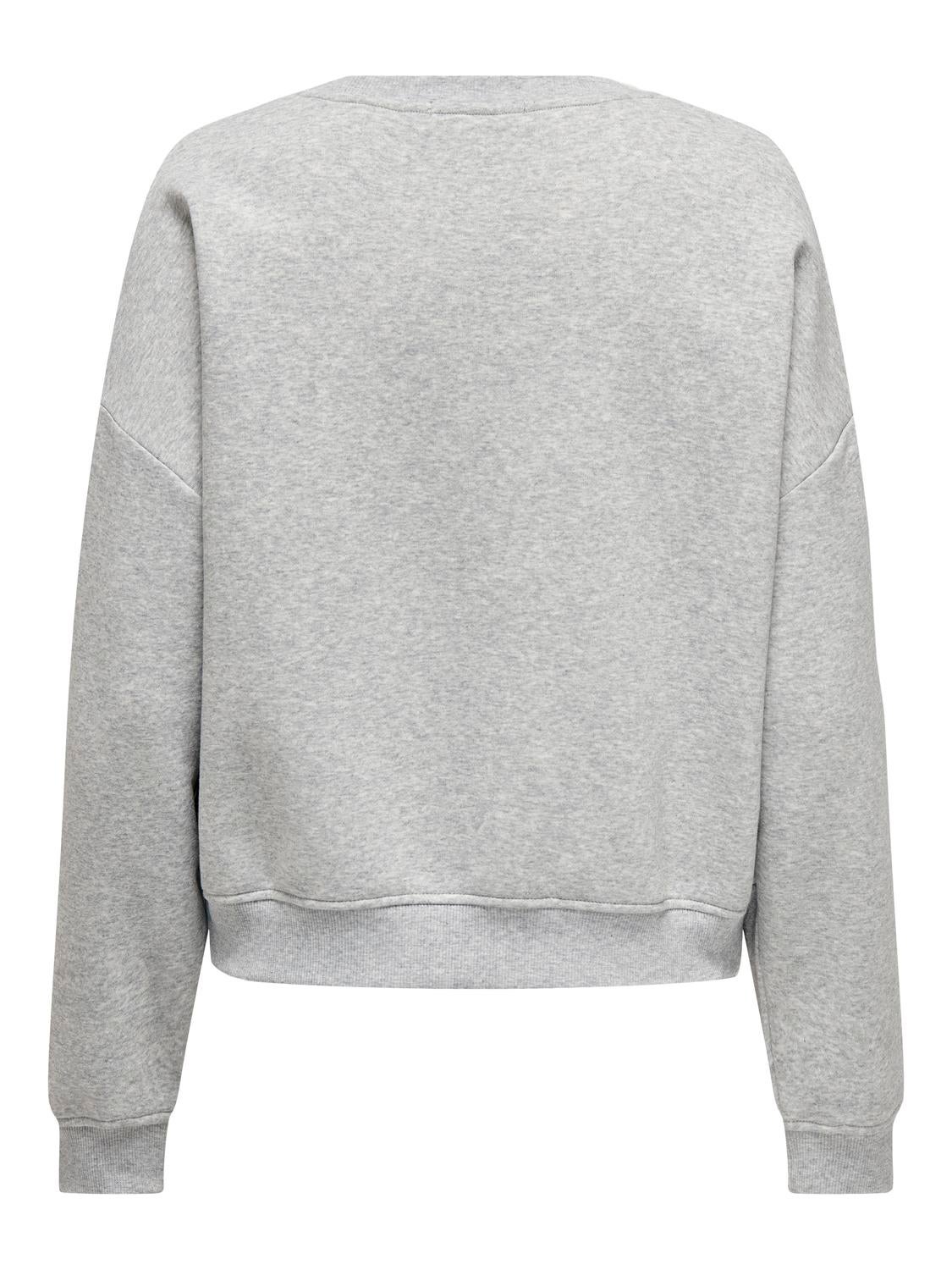 ONLSWEAT Sweatshirt Light Grey Melange