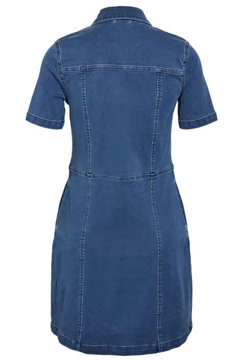 Noisy may blauwe dames jurk