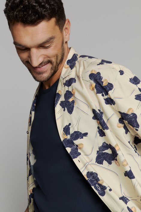 NO-EXCESS beige heren overhemd