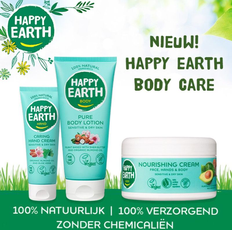 Happy Earth Zachte Bodylotion 100% Natuurlijk 200 ml
