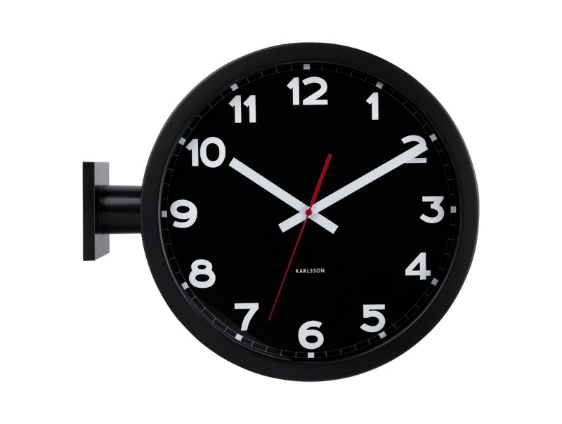 Wall Clock New Classic Double Sided KA5966BK Black