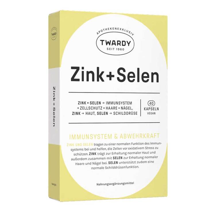 Zink + Selen Kapseln vegan, 40 St