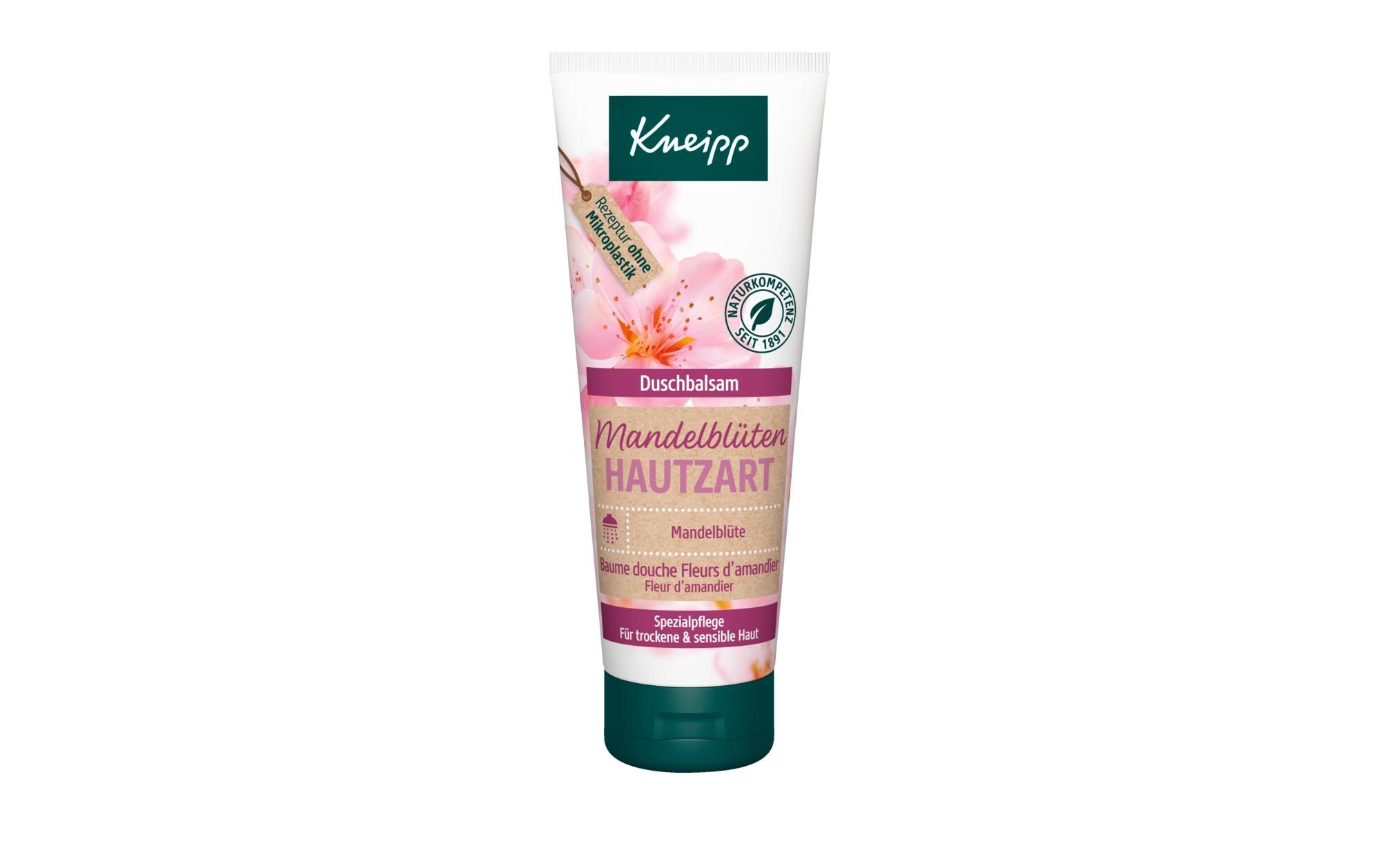 Duschbalsam Mandelblüte Mini 75 mlNatürliche Duschgel reinigt sanft, pflegt intensiv