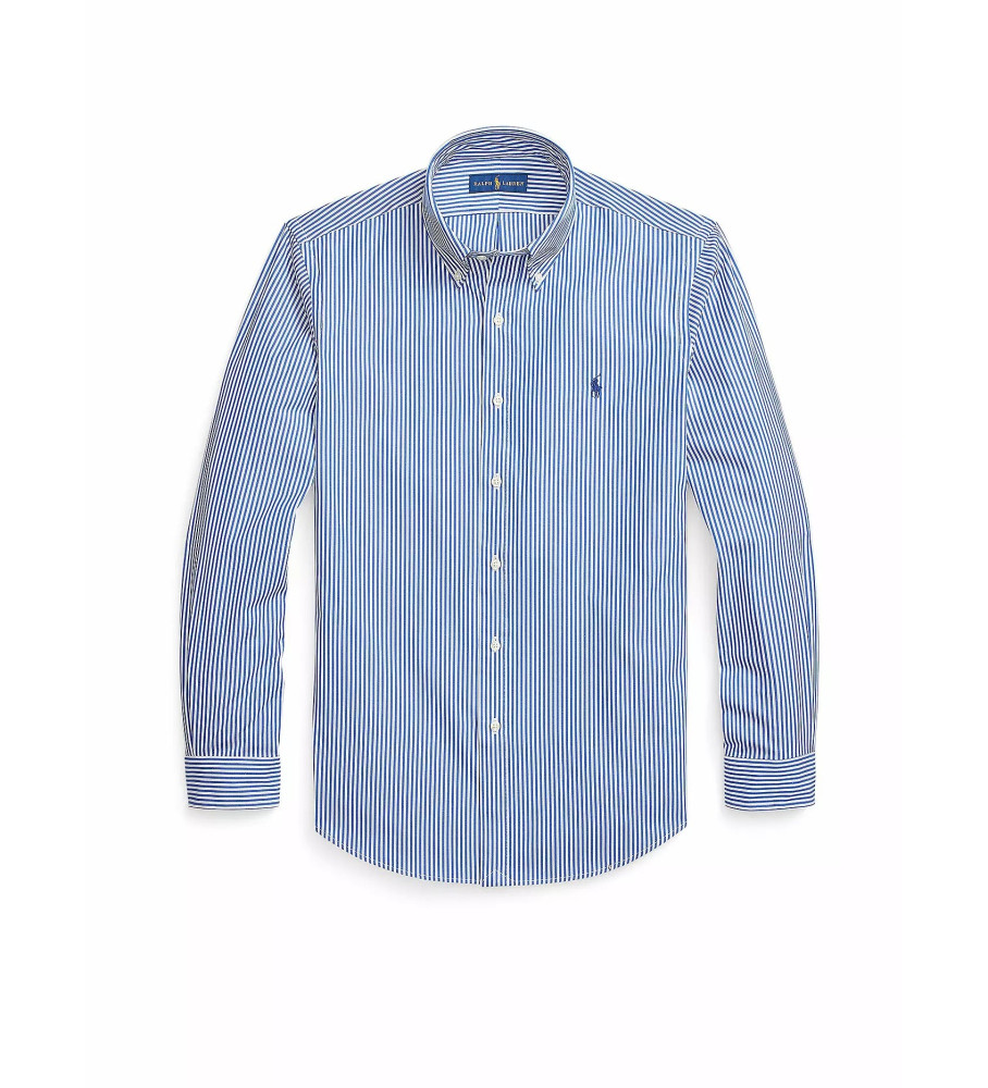 Camisa Ralph Lauren Custom Fit azul